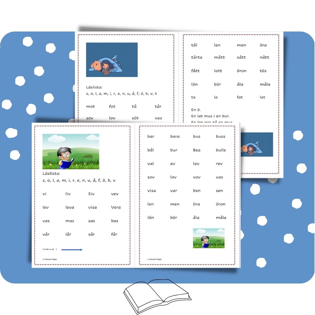 Läslistor för den allra första läsningen. Nivå 3