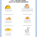 My first english 2- häfte som tränar frukt, mat, dryck & aktiviteter - bild 5