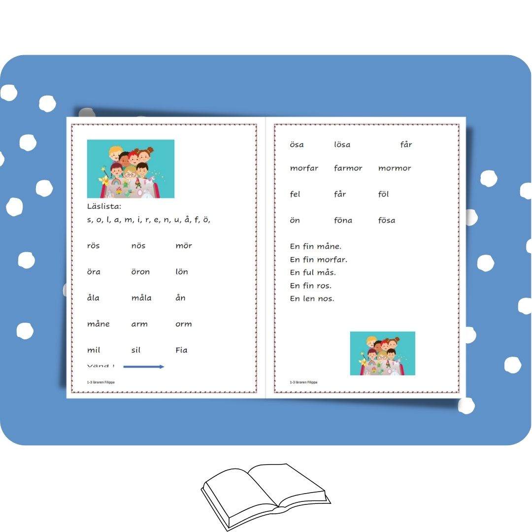 Läslistor för den allra första läsningen. Nivå 3