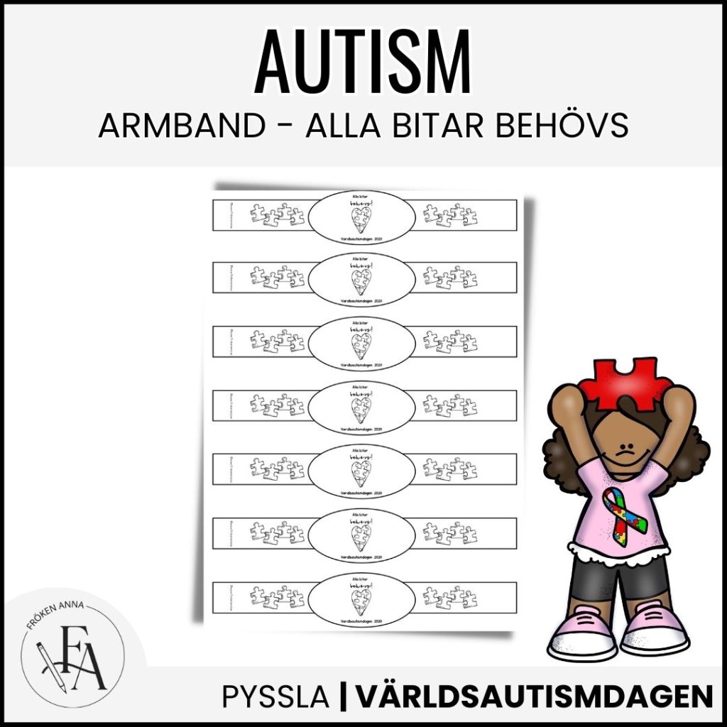 Armband till världsautismdagen / NPF – dagen