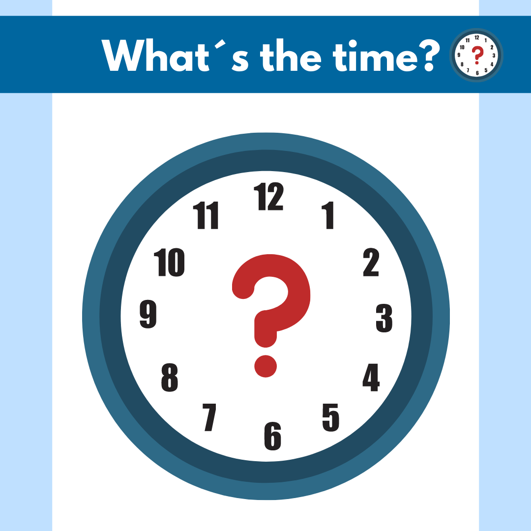 What’s the time? (klockan på engelska)