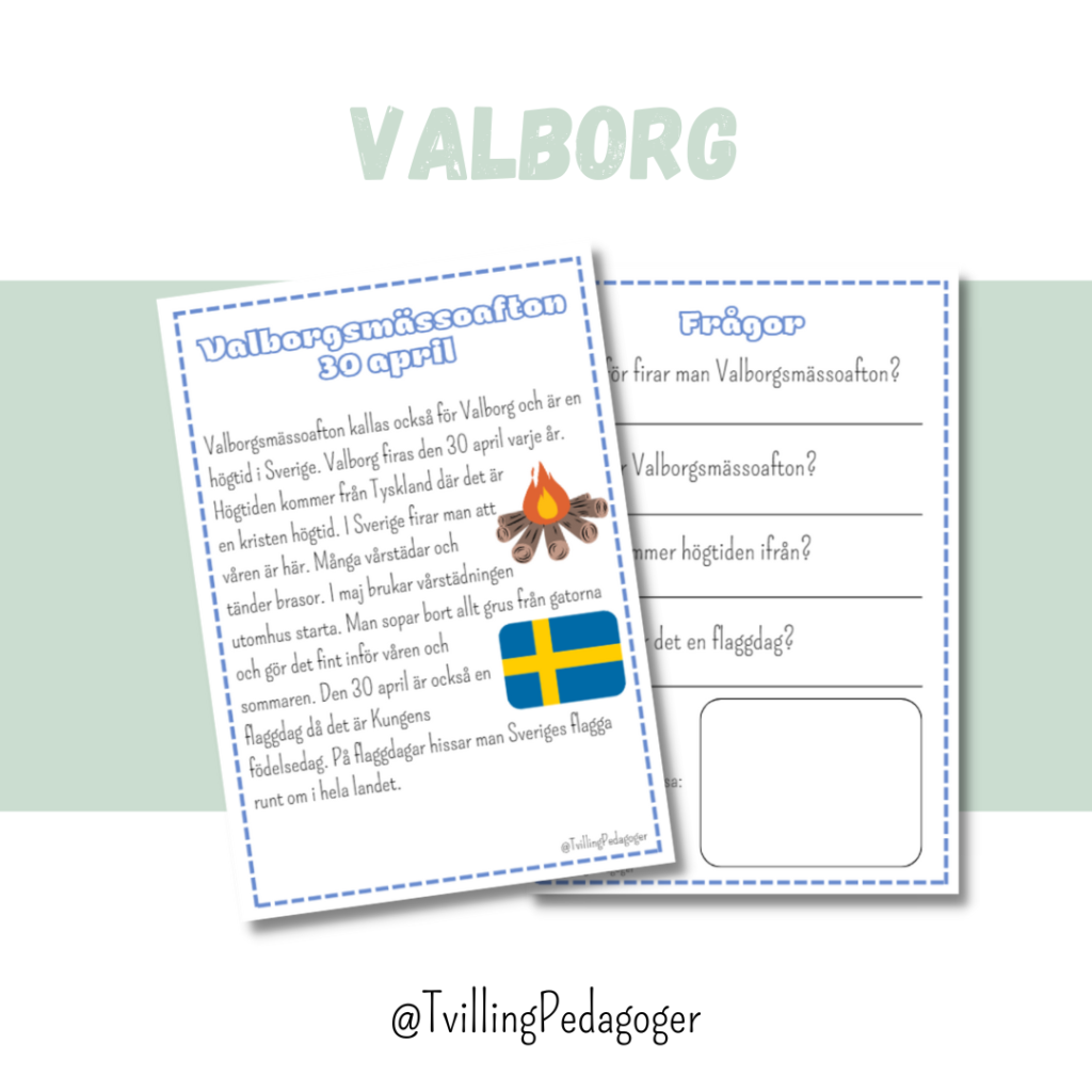 Valborg – faktatext och frågor
