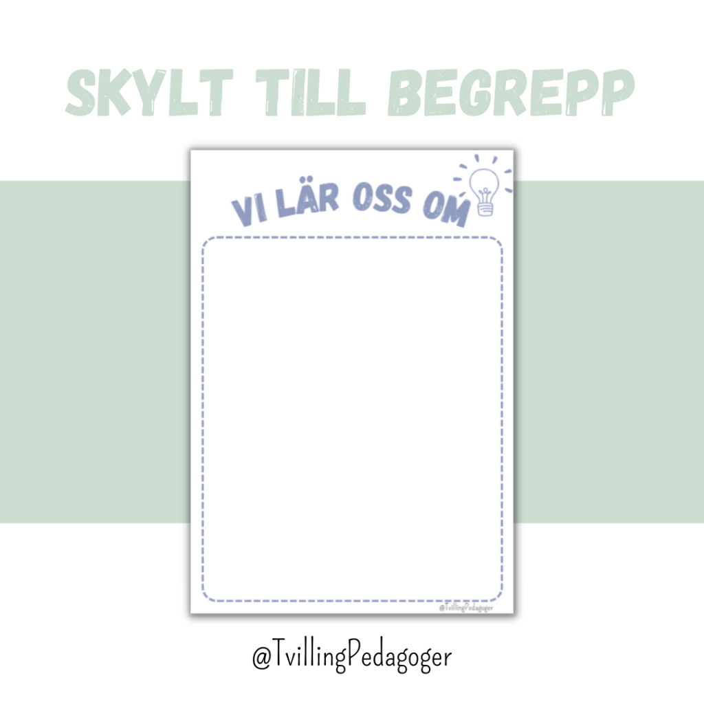 Skylt till begrepp