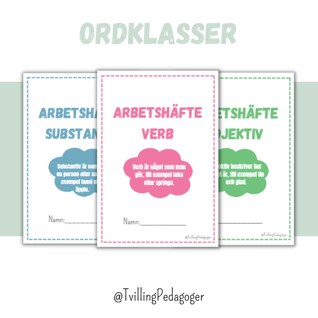 Paket – Ordklasser