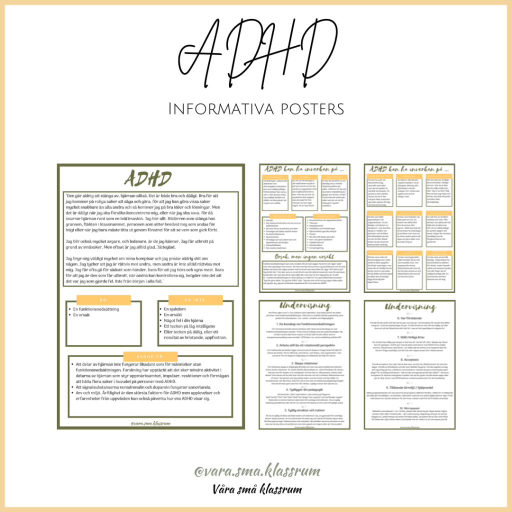 ADHD – informativa posters