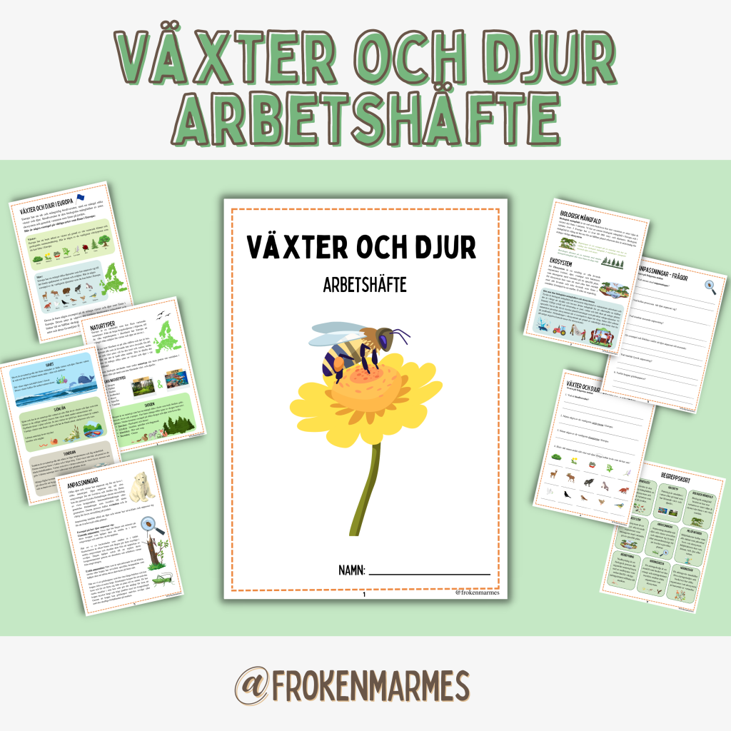 Växter och djur – Arbetshäfte