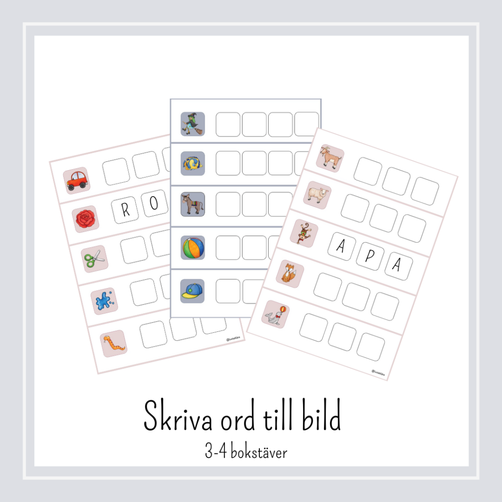 Skriva ord till bild