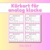 Körkort för analog klocka