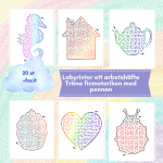 Labyrinter – träna med pennan 20 st - bild 1