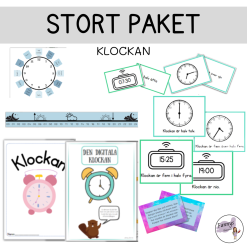 STORT PAKET: analoga och digitala klockan