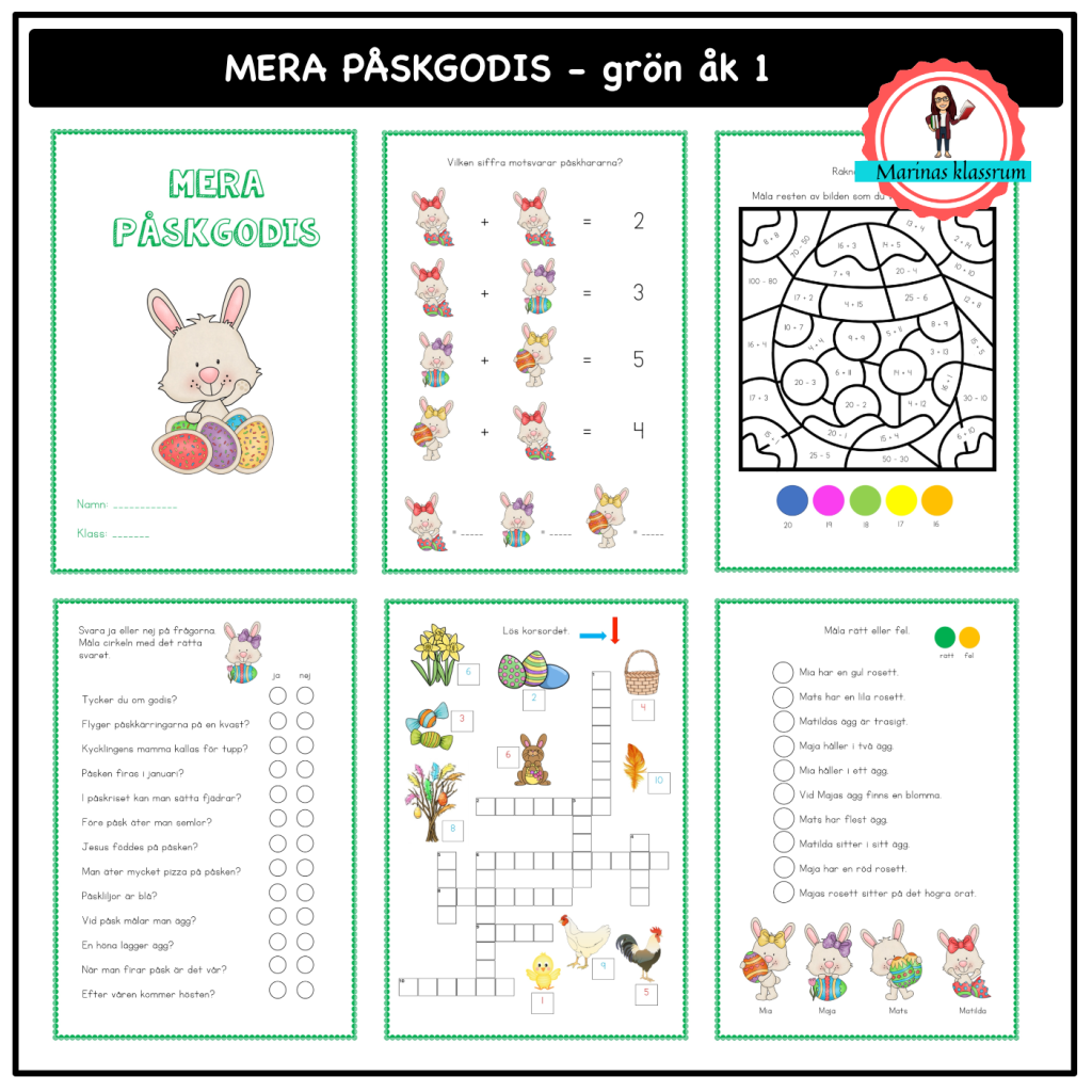 Mera påskgodis åk 1