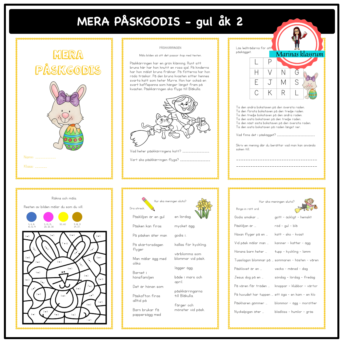 Mera påskgodis gul åk 2