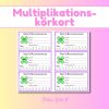 Körkort för multiplikationstabellerna