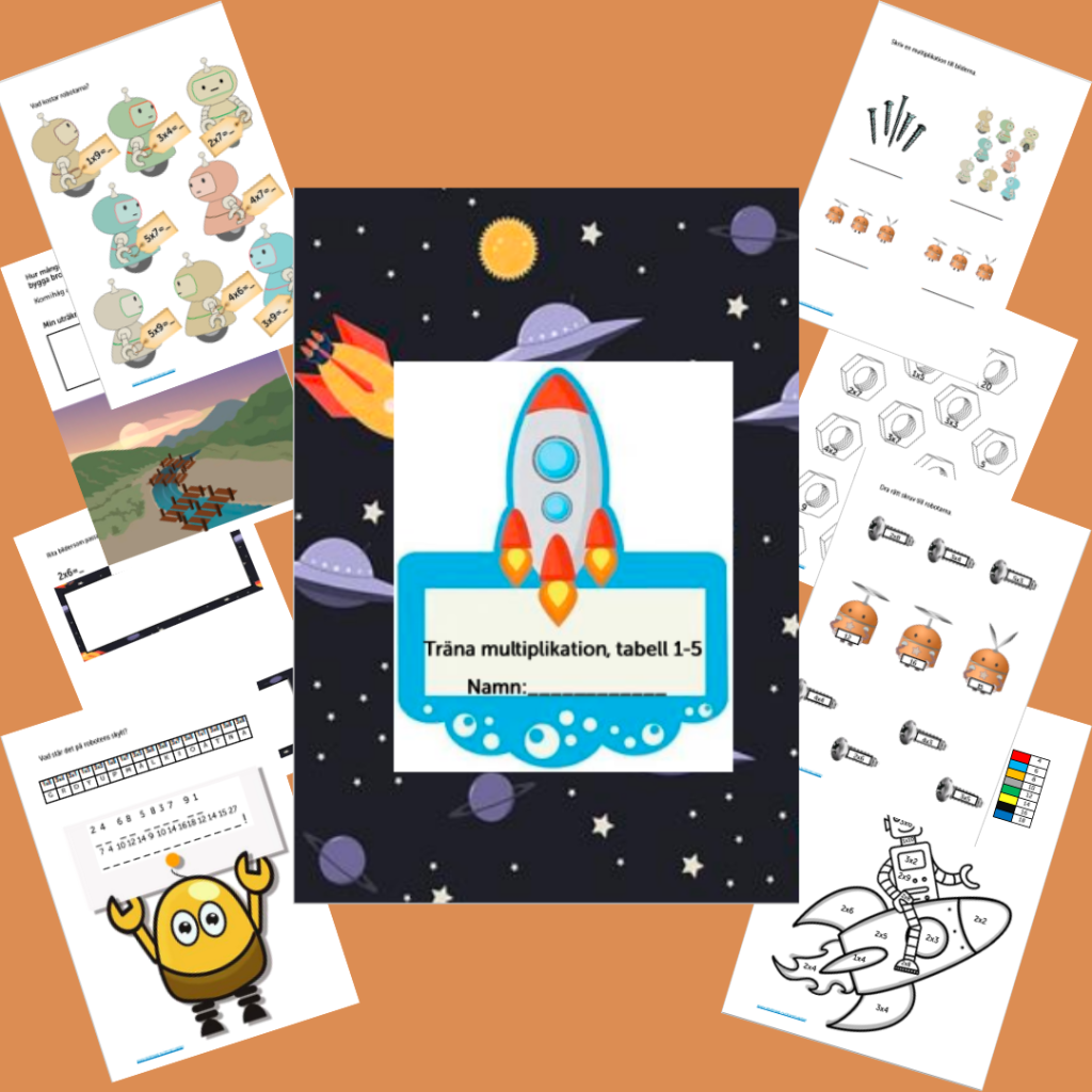 Multiplikation tabellerna 1-5.
