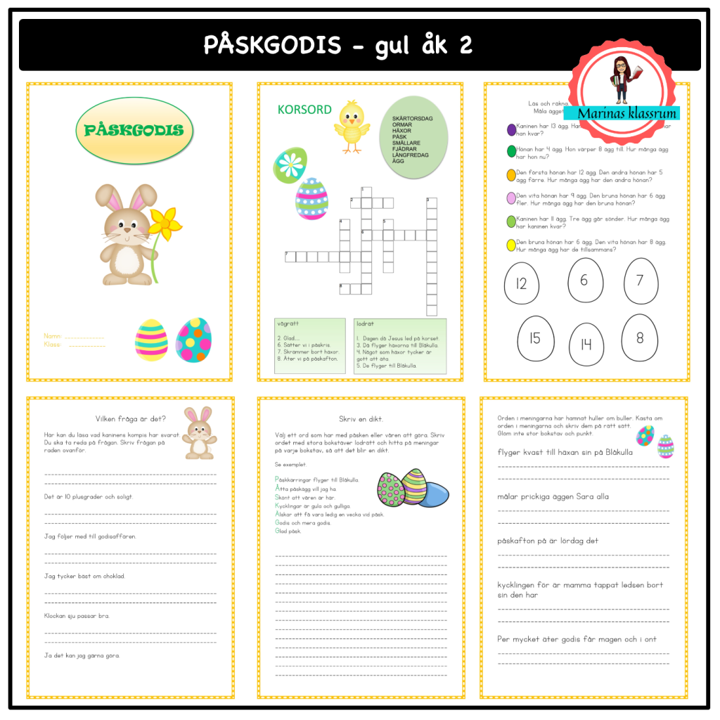 Påskgodis gul åk 2