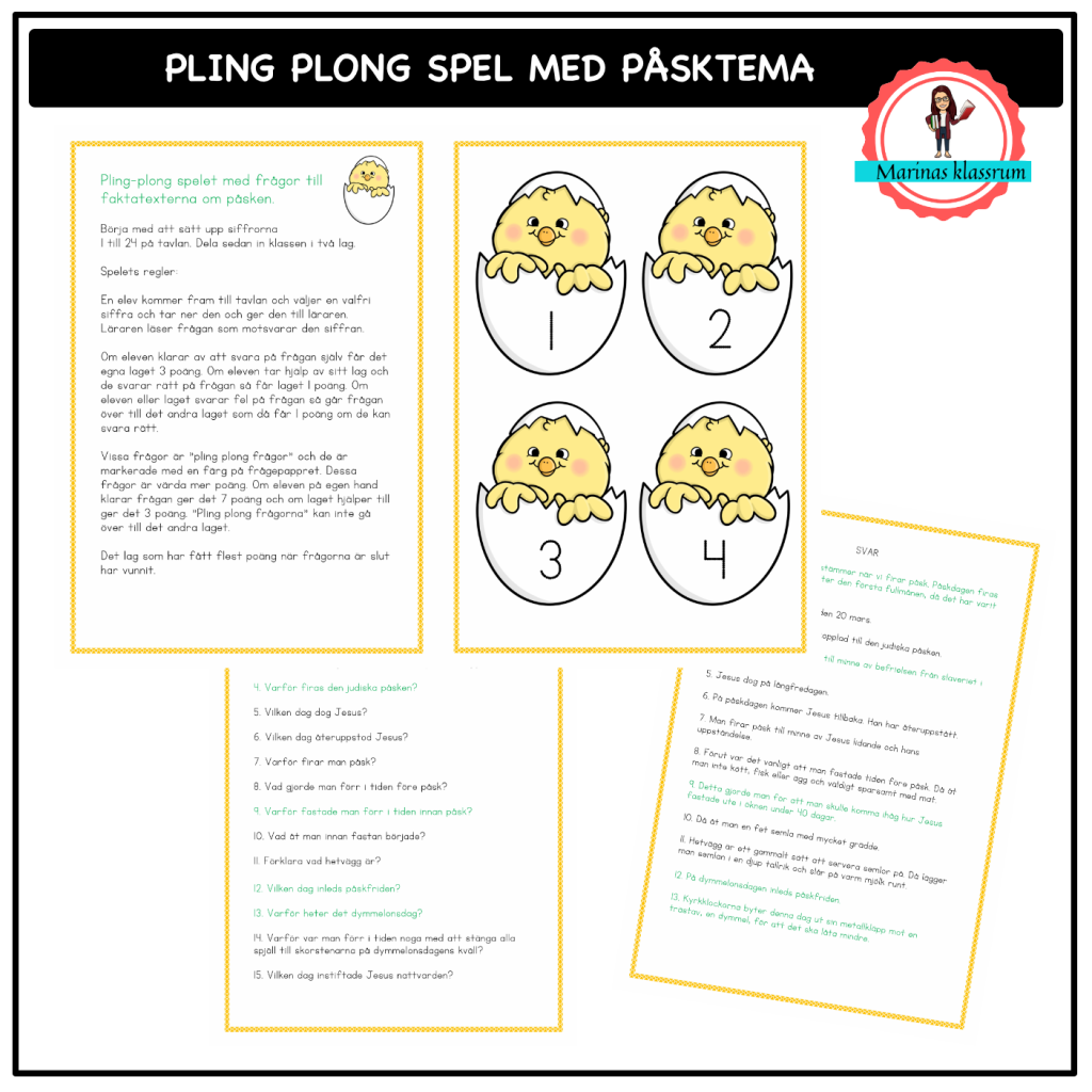 Pling plong spel påsken