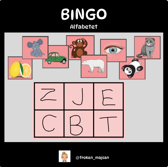 BINGO – alfabetet