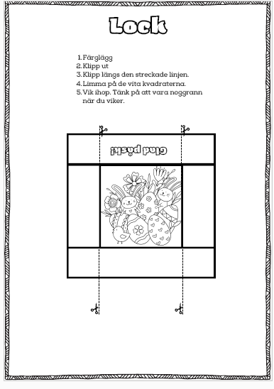 Påskpyssel stort häfte