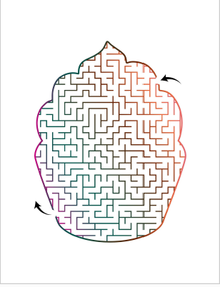 Labyrinter - träna med pennan 20 st