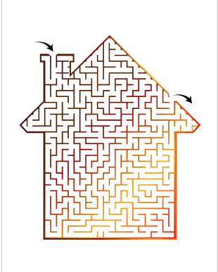 Labyrinter - träna med pennan 20 st