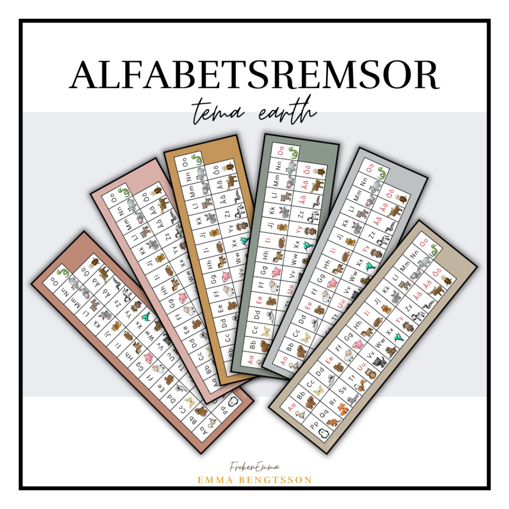 Earth: alfabetsremsor