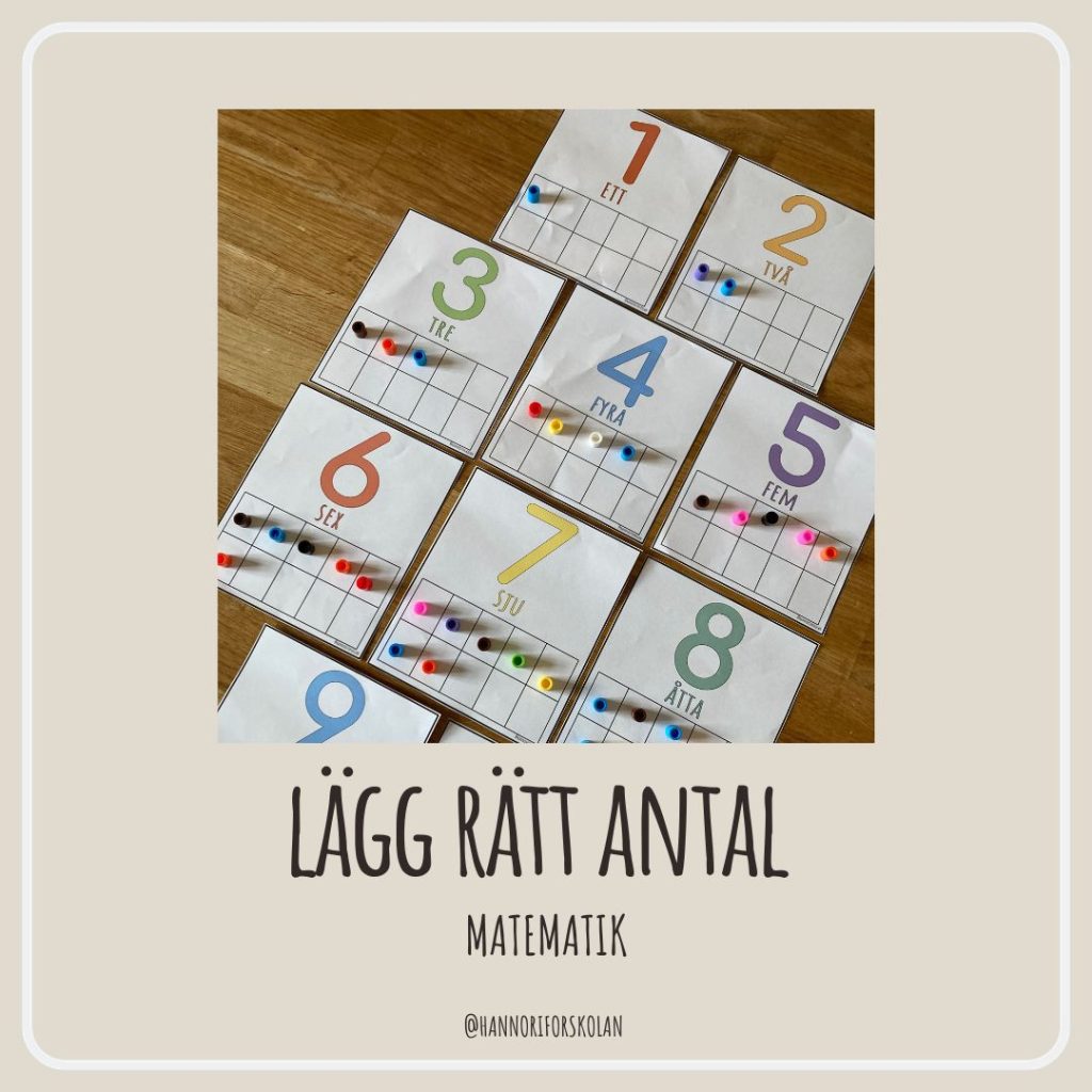 Lägg rätt antal 1-10
