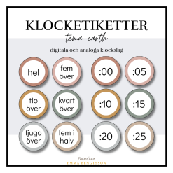 Earth: klocketiketter