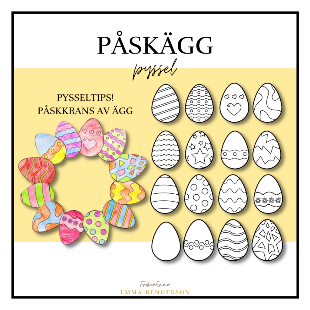 Påskägg och krans