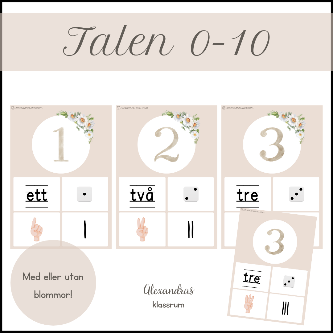 Siffror och tal 0-10
