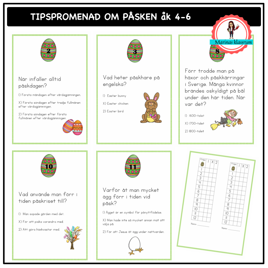 Tipspromenad om påsken åk 4-6