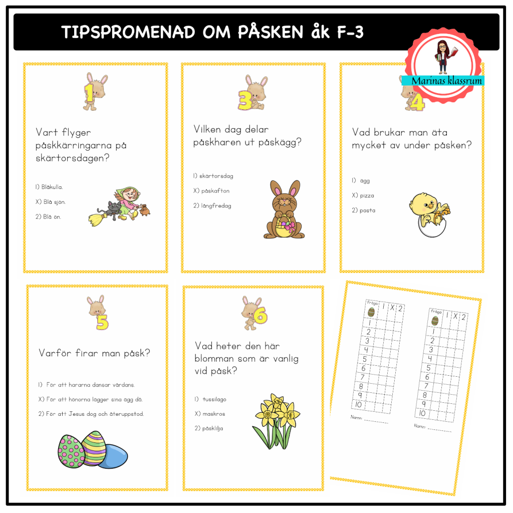 Tipspromenad om påsken åk 1-3