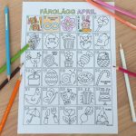 Färglägg april – kalender - bild 1