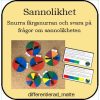Sannolikhet - snurra färgsnurran och svara på frågor om sannolikhet