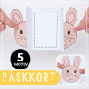 Påskkort (öppningsbara) - påskpyssel