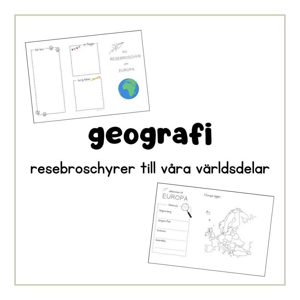 Geografi: resebroschyrer
