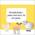Bondgårdsdjur (höns, får, getter) - bild 1