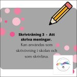 Skrivträna år 1 – nivå 4 - bild 1