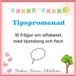 TIPSPROMENAD – ALFABETET - bild 1