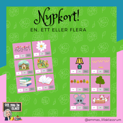 Nypkort - en, ett, flera