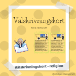 Välskrivningskort – de Abrahamitiska religionerna - bild 1
