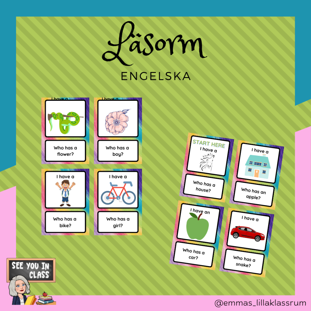 läsorm – engelska