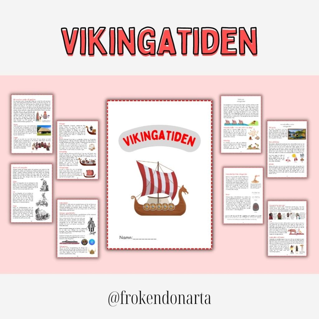 Vikingatiden – faktatext och arbetshäfte