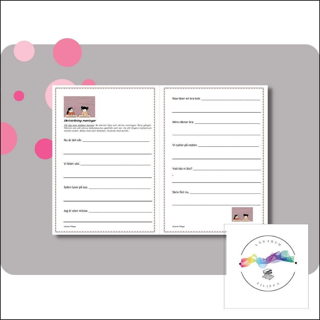 Skrivträna år 1 - nivå 4