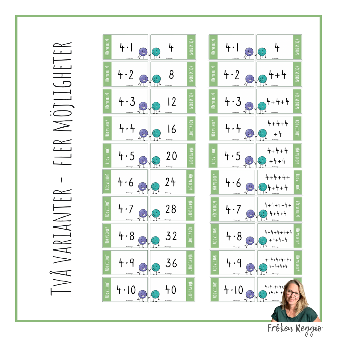 Hör vi ihop - Multiplikation 4:ans tabell