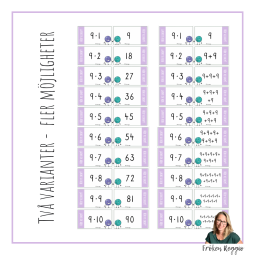 Hör vi ihop - Multiplikation 9:ans tabell
