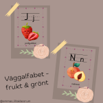 Väggalfabet – frukt & grönt (med stödlinjer) - bild 2