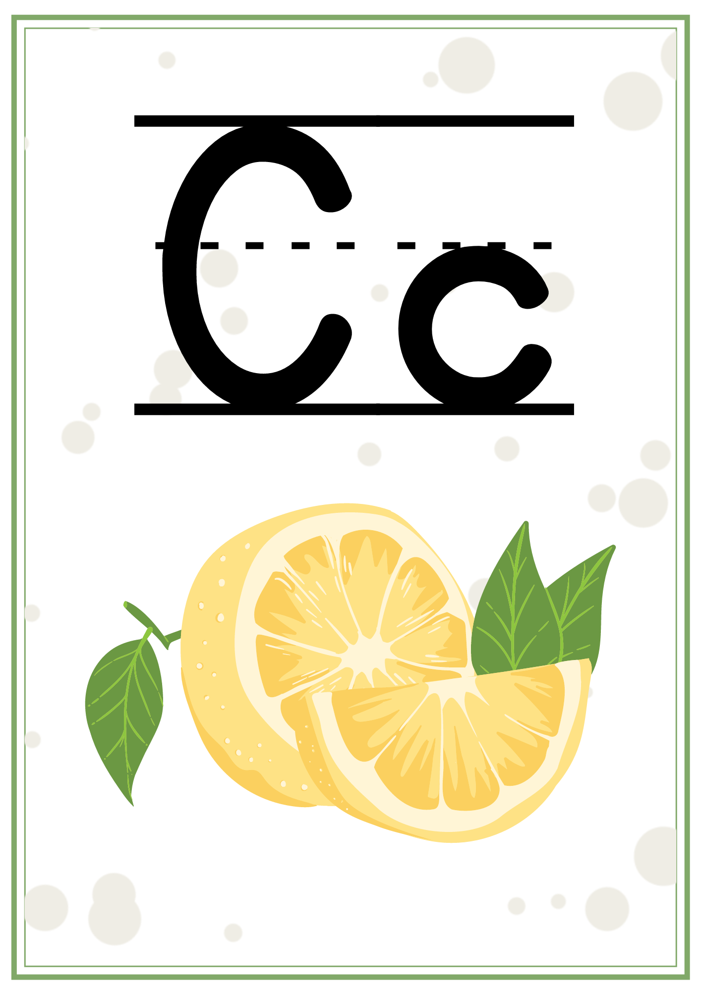 Väggalfabet- två versioner (med och utan hjälplinjer)