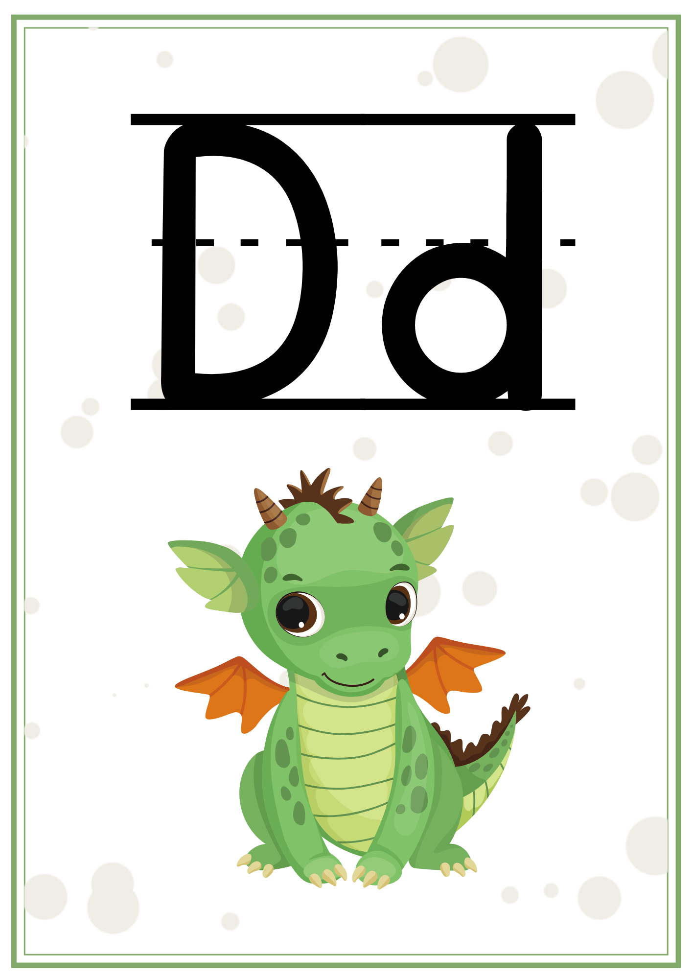 Väggalfabet- två versioner (med och utan hjälplinjer)