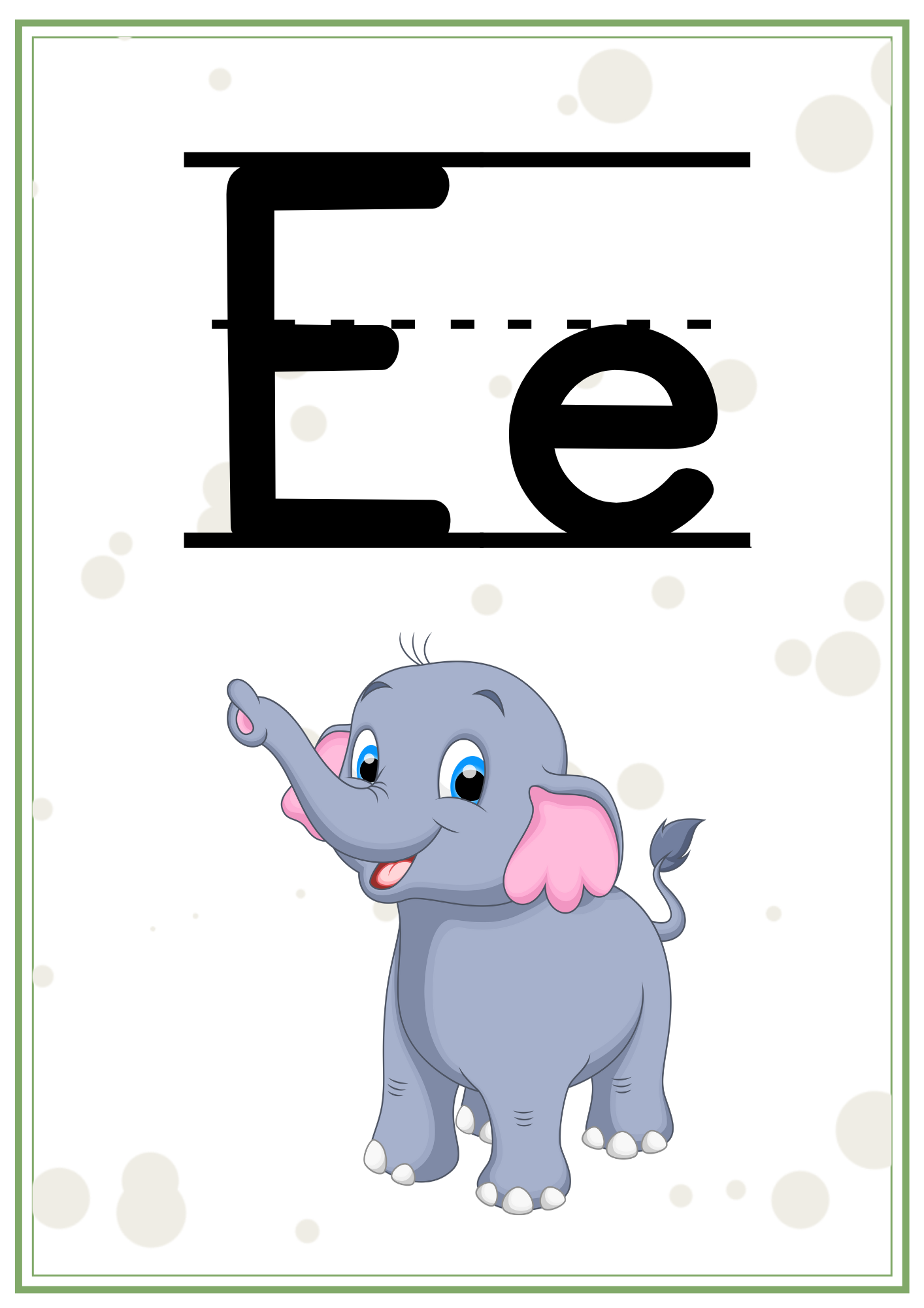 Väggalfabet- två versioner (med och utan hjälplinjer)