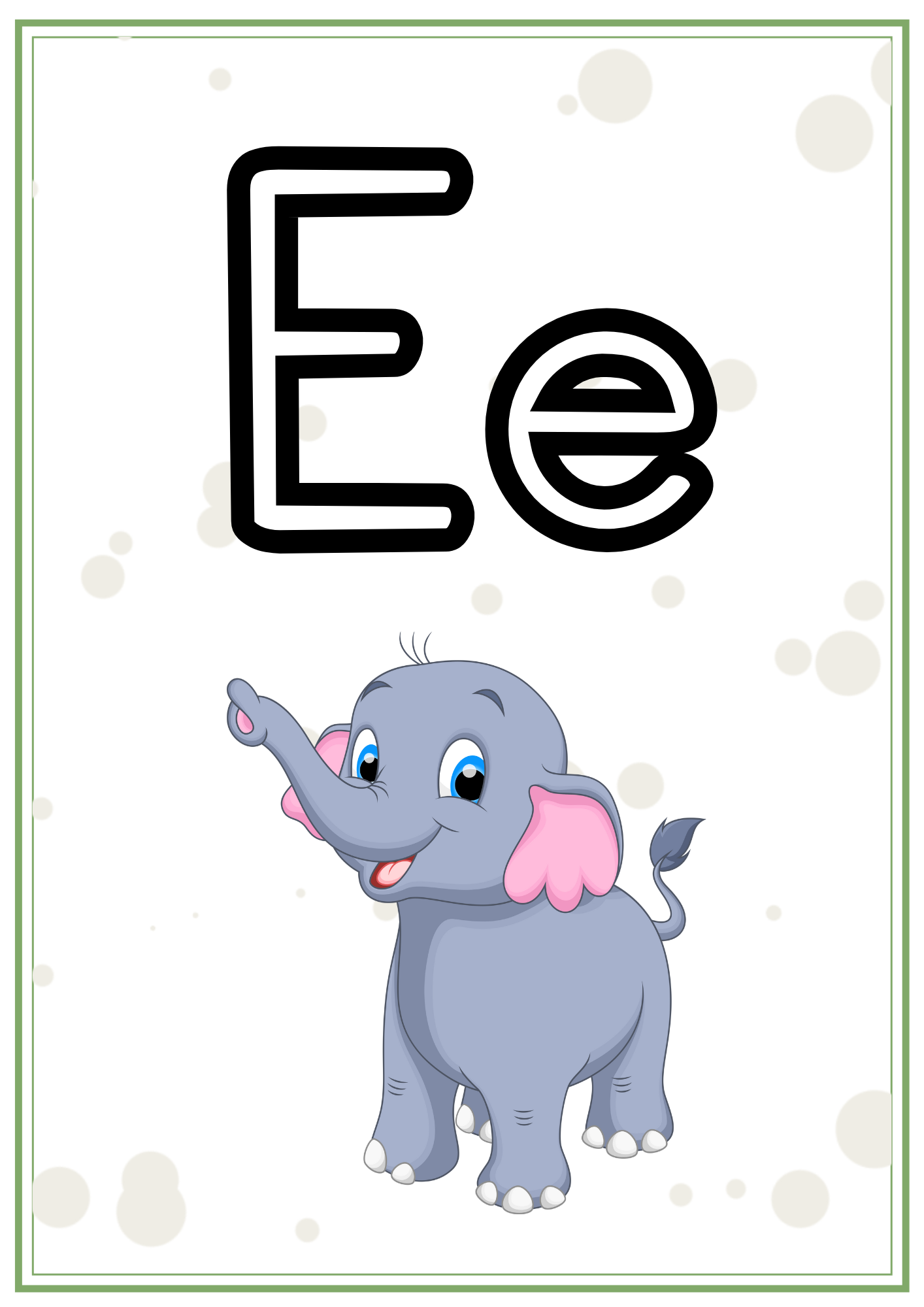 Väggalfabet- två versioner (med och utan hjälplinjer)